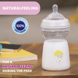 CHICCO BOTTLE PP: NAT FEELING UNI 330ML FFLW