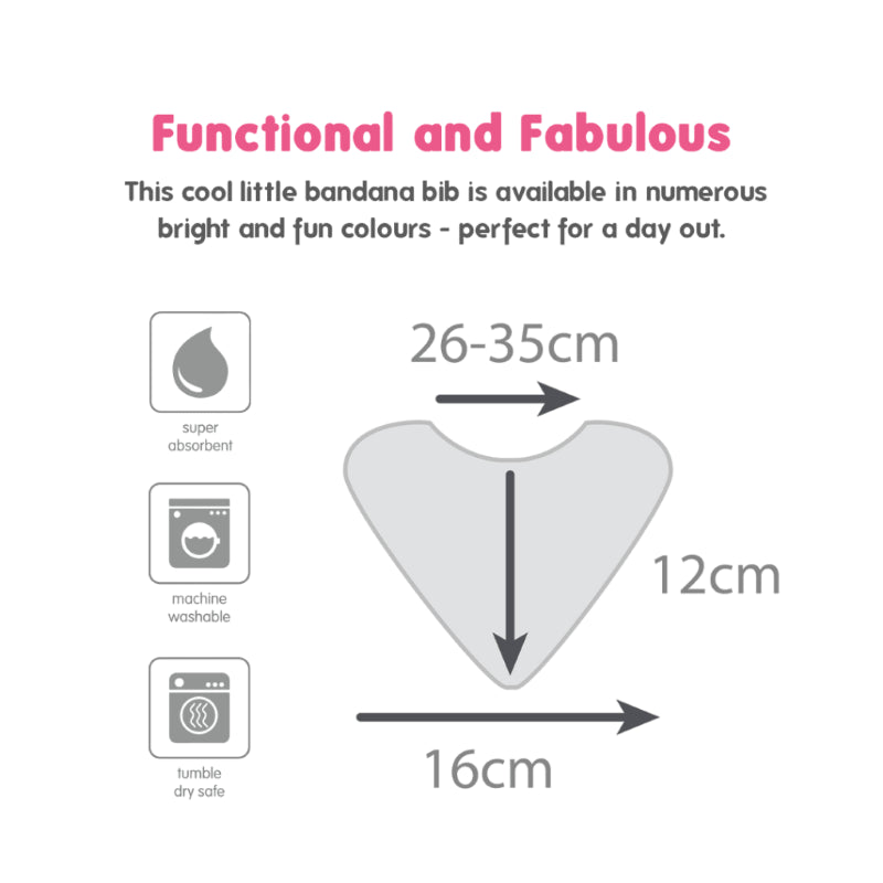 SILLY BILLYZ TOWEL BANDANA BIB WHITE SAND