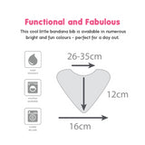 SILLY BILLYZ TOWEL BANDANA BIB WHITE SAND