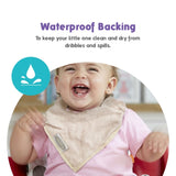 SILLY BILLYZ TOWEL BANDANA BIB WHITE SAND