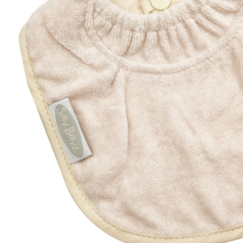 SILLY BILLYZ TOWEL BIBLET WHITE SAND