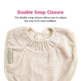 SILLY BILLYZ TOWEL BIBLET WHITE SAND