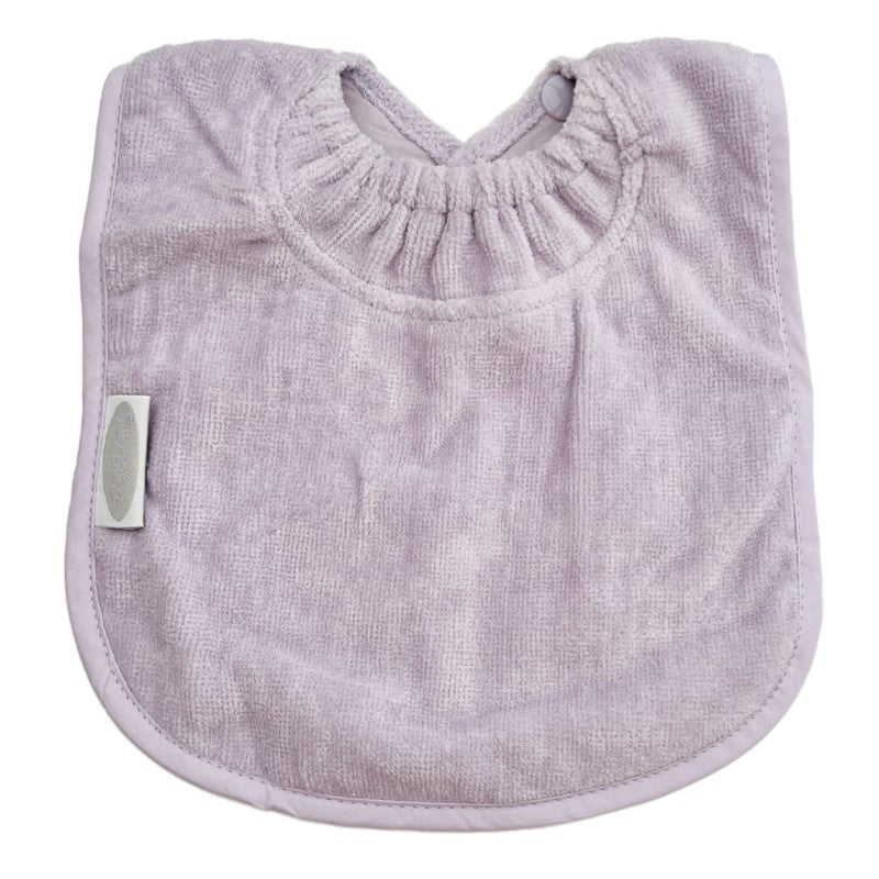 SILLY BILLYZ TOWEL PLAIN LARGE BIB LAVENDER