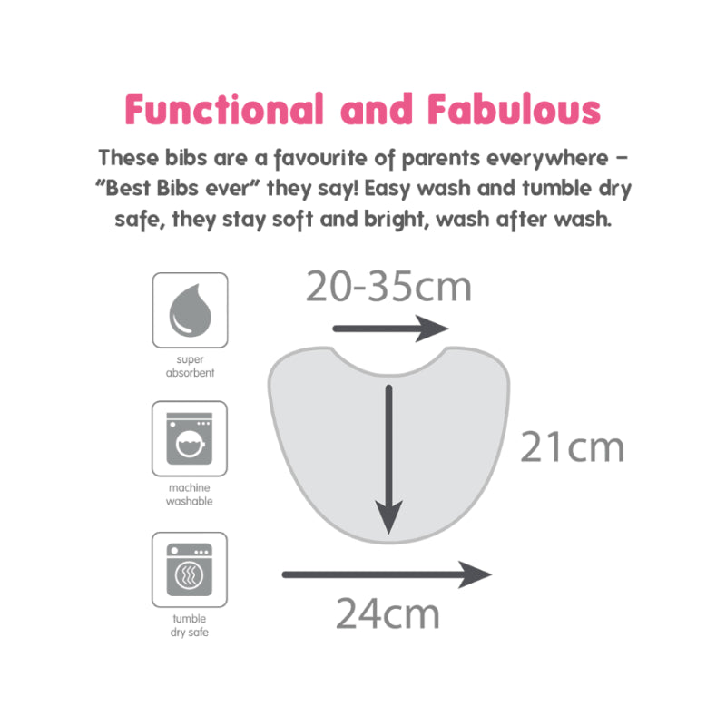 SILLY BILLYZ TOWEL PLAIN LARGE BIB MAITAI BAY