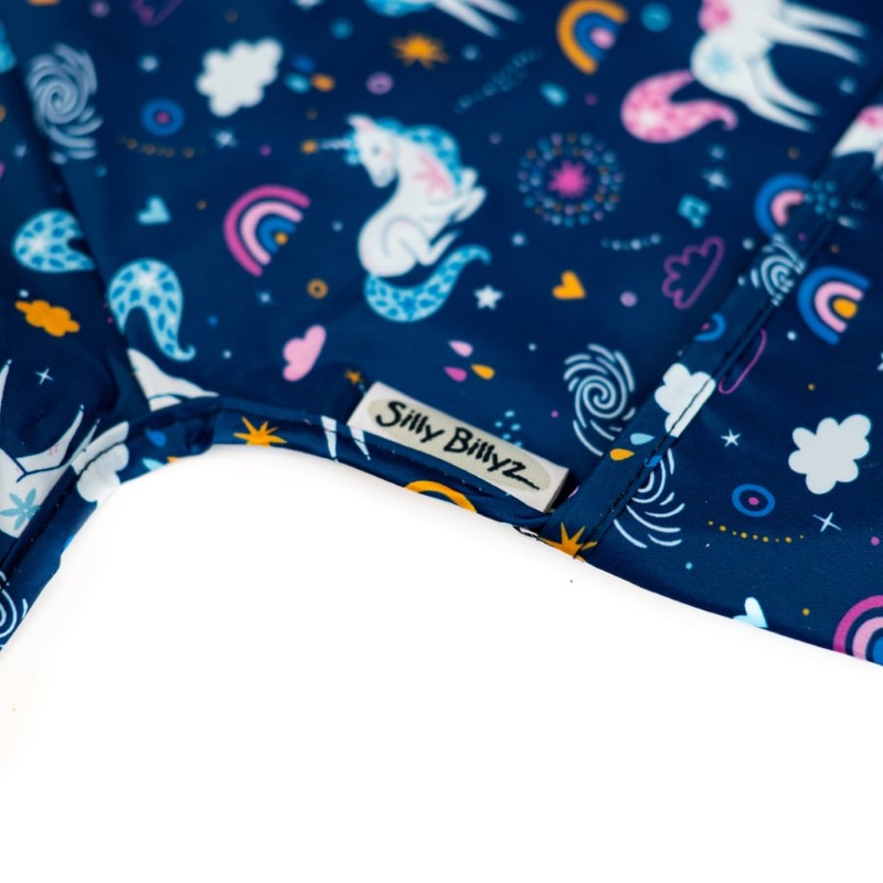 SILLY BILLYZ NYLON SMALL L/S BIB UNICORN