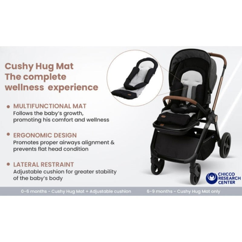 CHICCO STROLLER: MYSA BLACK SATIN
