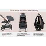 CHICCO STROLLER: MYSA BLACK SATIN