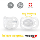 MEDELA SOOTHER NEWBORN TRANS UNISEX 0-2MTH 2PK