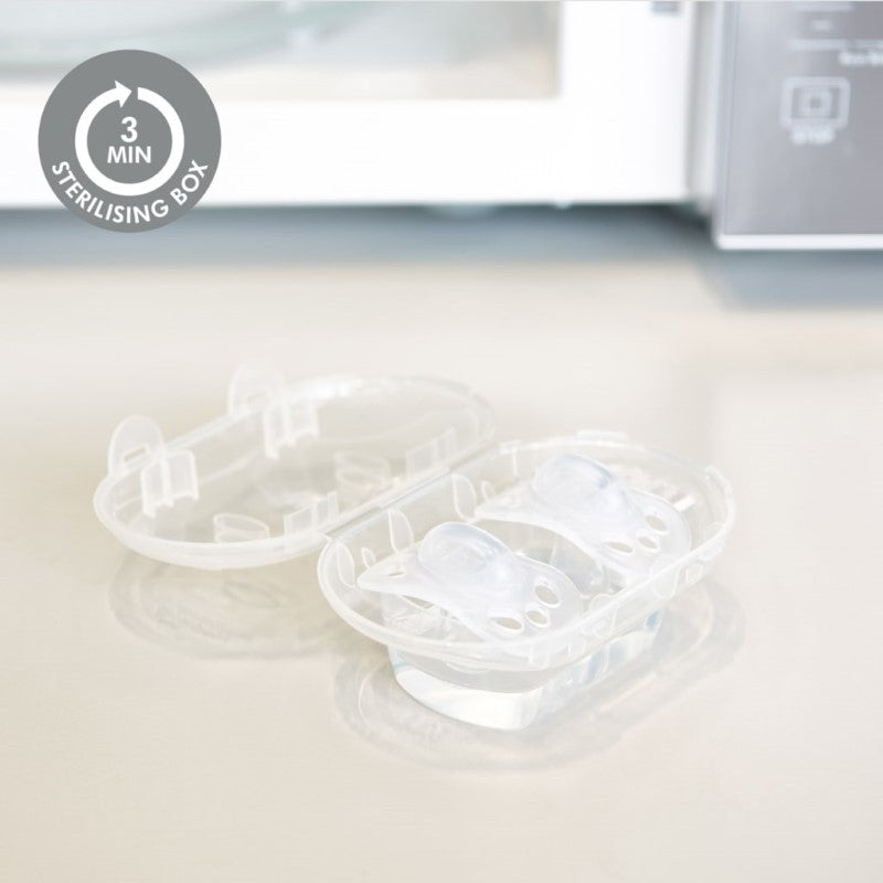 MEDELA SOOTHER NEWBORN TRANS UNISEX 0-2MTH 2PK