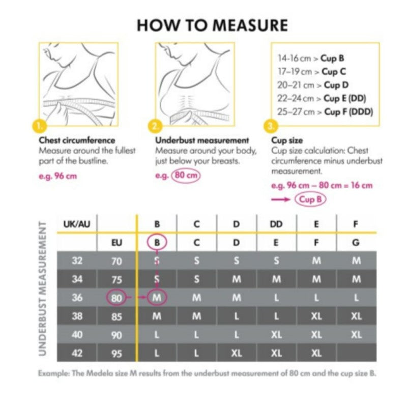 MEDELA KEEP COOL ULTRA MAT/NURSING BRA BLK S