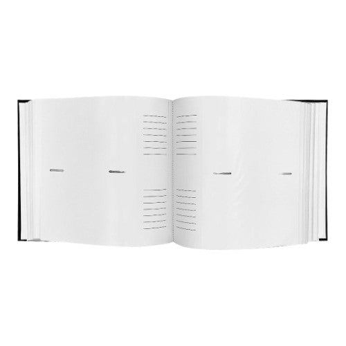 Plush Linen Black Slip-in Photo Album 200 Photos