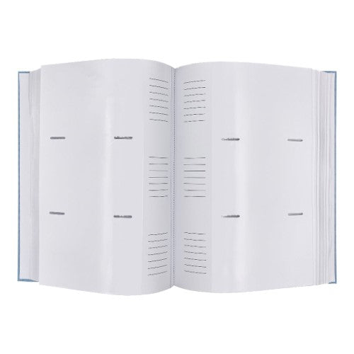 Plush Linen Blue Slip-in Photo Album 300 Photos