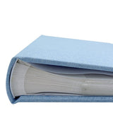Plush Linen Blue Slip-in Photo Album 300 Photos