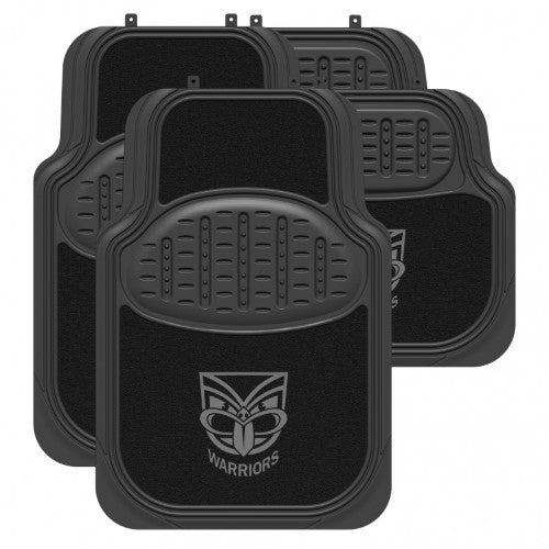 Warriors Black Carpet Mat Set Of 4