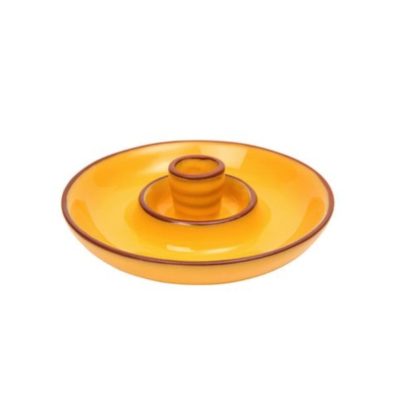 Dexam Sintra Glazed Terracotta Olive Dish Ochre