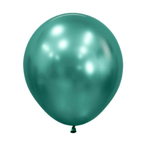 Sempertex 45cm Metallic Reflex Aurora Green Latex Balloons 6PK