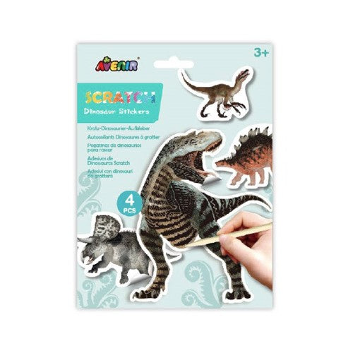 Craft Set - Avenir Scratch Dino Stickers