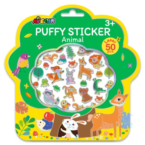 Puffy Sticker Set - Avenir Animal