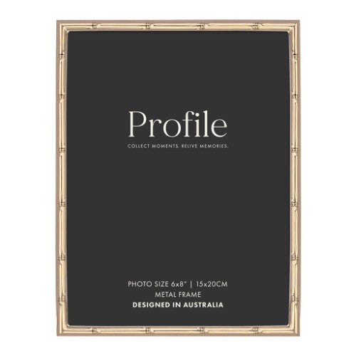 Bamboo Rose Gold Metal Photo Frame - Type 2