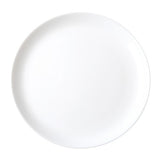 White Coupe Glass Dinner Plate 25cm - Wiltshire- Set of  6
