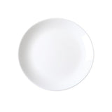 White Coupe Glass Dinner Plate 19cm - Wiltshire- Set of  6