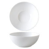 White Coupe Glass Noodle Bowl 18cm - Wiltshire- Set of  6