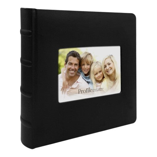 Prestige Black Leather Slip-in Photo Album 200 Photos