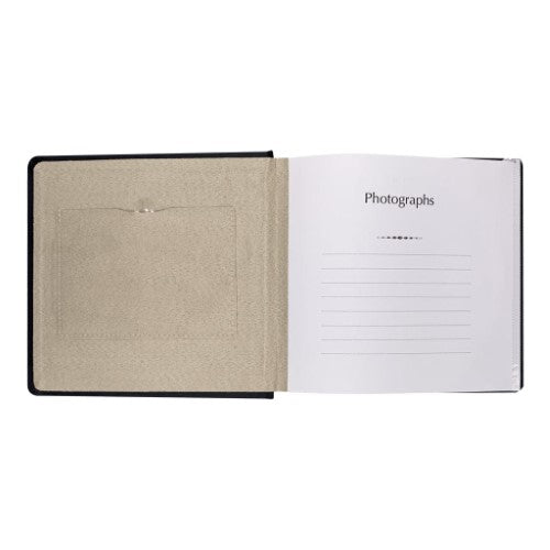 Prestige Black Leather Slip-in Photo Album 200 Photos