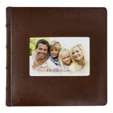 Prestige Brown Leather Slip-in Photo Album 200 Photos