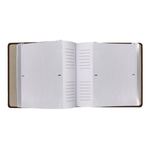 Prestige Brown Leather Slip-in Photo Album 200 Photos
