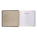 Prestige Brown Leather Slip-in Photo Album 200 Photos
