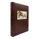Prestige Brown Leather Slip-in Photo Album 300 Photos