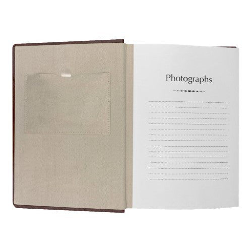 Prestige Brown Leather Slip-in Photo Album 300 Photos