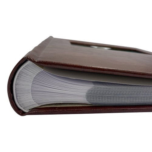 Prestige Brown Leather Slip-in Photo Album 300 Photos