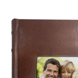 Prestige Brown Leather Slip-in Photo Album 300 Photos