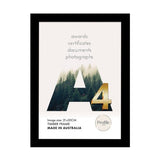 Elegant Black Timber A4 Picture Frame