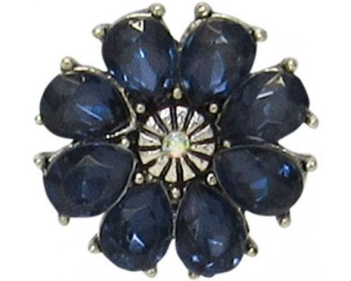Snaps REDFOX  - Snap-Deep Blue Flower