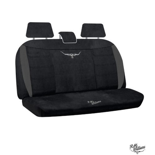 Velour Rear Seat Covers Black Size 06  Box - R.M.WILLIAMS
