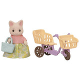 Sylvanian Families Play Set - Floral Cat Mothers Cycling Set