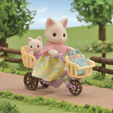 Sylvanian Families Play Set - Floral Cat Mothers Cycling Set
