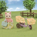 Sylvanian Families Play Set - Floral Cat Mothers Cycling Set