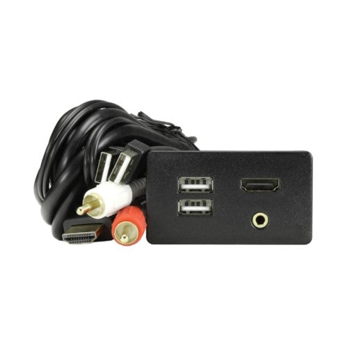 Usb Aux Hdmi Input Panel Mount To Suit Ford Everest & Ranger - AERPRO