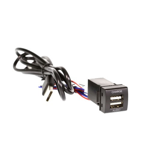 Dual Usb Charge & Sync To Suit Toyota 23mm X 23mm - AERPRO