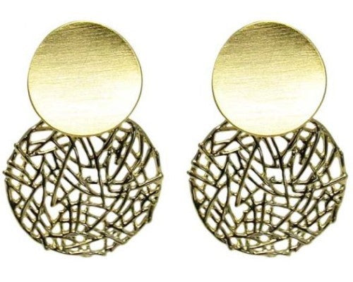 Earring - FiligreeCircles Gld