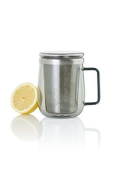 Tea Glass with Tea Infuser - AdHoc Yuna Smoke Glass (560ml)