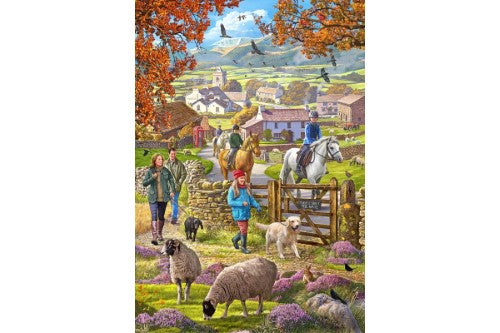 Jigsaw Puzzle - Horse & Hound Autumn Walk (1000pcs)