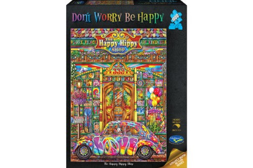 Jigsaw Puzzle - Dont Worry Be Happy The Happy Hippy Shop (1000pcs)