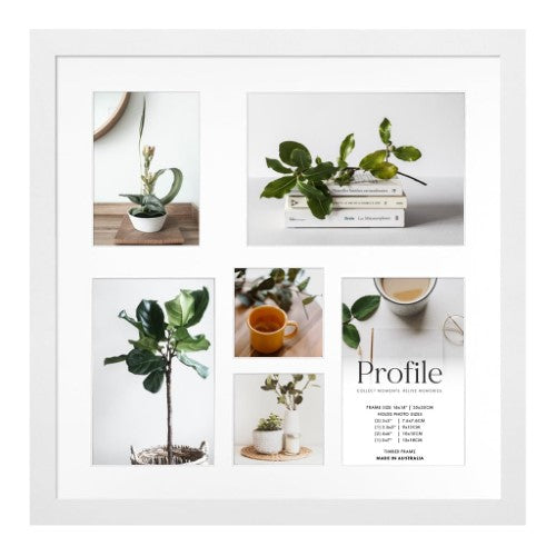 Elegant Deluxe White Square Photo Frames