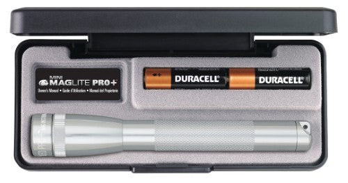 LED Flashlight - MAGLITE Mini Mag 2 Cell AA Pres Box (Silver)