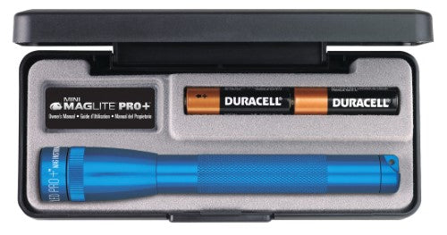 LED Flashlight - MAGLITE Mini Mag 2 Cell AA Pres Box (Blue)